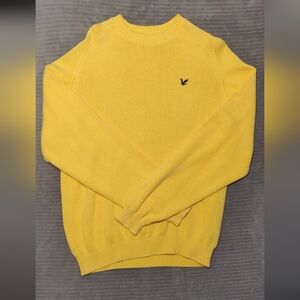 Lyle & Scott Scotland Yellow Cotton Sweater